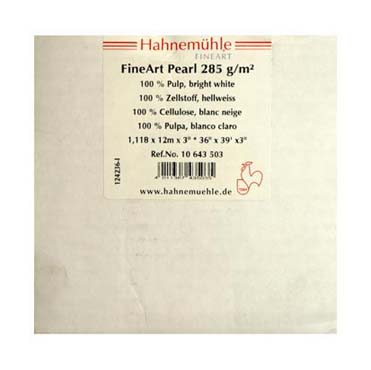 PAPEL HAHNEMUEHLE FINEART PERL 285 GR 24\'X12 MTS HAHNEMUEHLE 