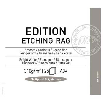 PAPEL CANSON EDITION ETCHING RAG A3+ 25H 310 GR CANSON 