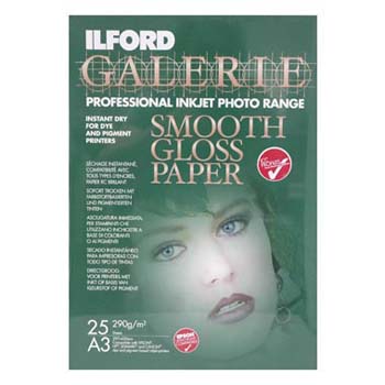 PAPEL ILFORD A2 25H GALERIE SMOOTH GLOSS 280 GR