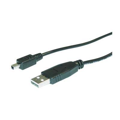 CABLE USB 2.0 A MINI USB 4 PIN (2 MTS) GENERICOS 