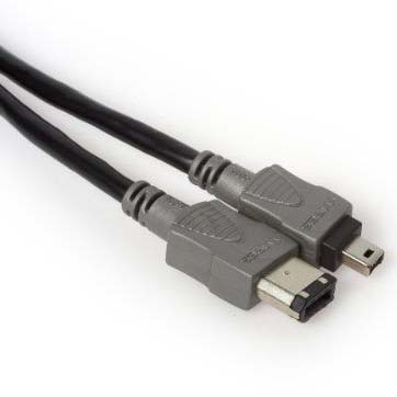 CABLE FIREWIRE IEEE1394 400 4PIN A 6 PIN 1.8 MTS GENERICOS 