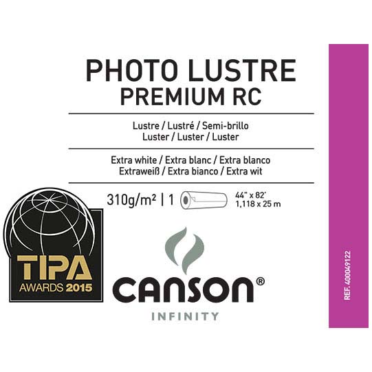 PAPEL CANSON PHOTO LUSTER PREMIUM RC 44 X25 MTS 310 GR CANSON 