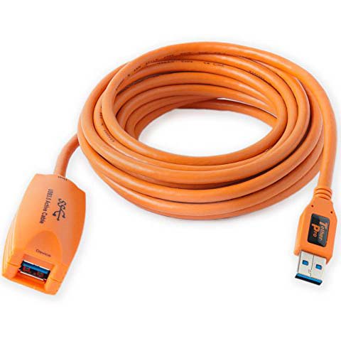 CABLE TETHERPRO USB 3.0 ACTIVE EXTENSION HI-VISIBILITY
