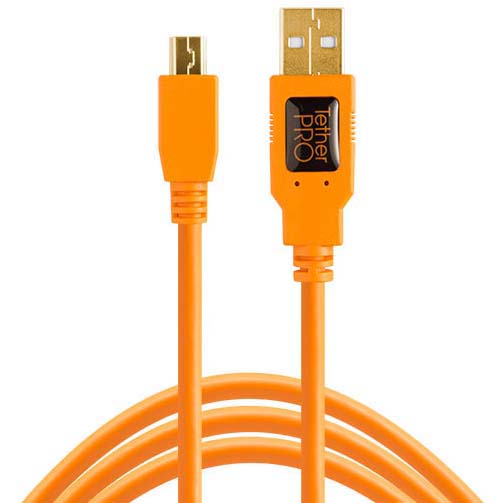 CABLE TETHERPRO USB 2.0 A MALE TO MICRO-B 5 PIN (4.6 MTS) TETHERTOOLS 