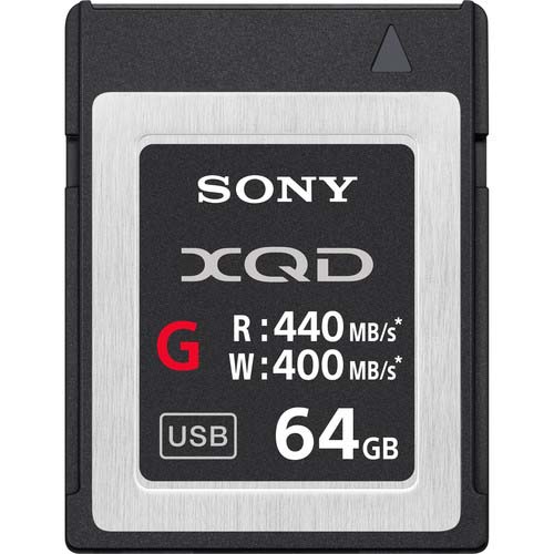 TARJETA XQD 64 GB (400 - 440 MB/SEG) SONY SERIE G  QD-G64E SONY 