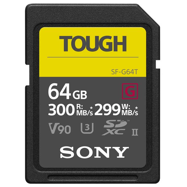 TARJETA SD 64 GB SONY TOUGH G (300 MB/S) V90 SDHC II U3 SONY 