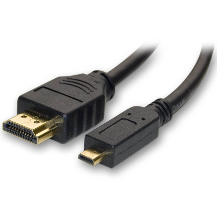 CABLE HDMI A MICRO HDMI TIPO D DE 2 MTS