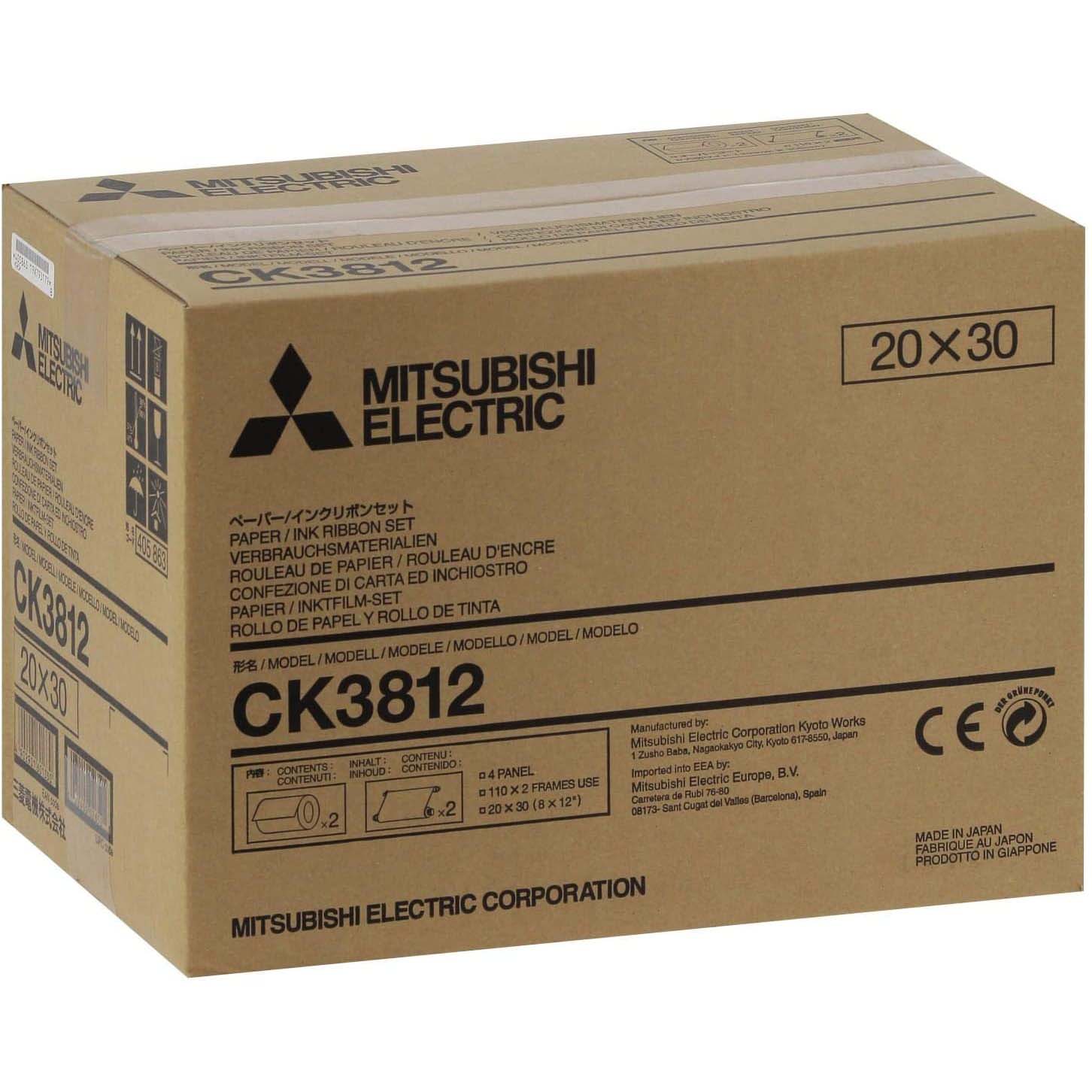 KIT DE IMPRESION MITSUBISHI CK-3812 (220 COPIAS 20X30)