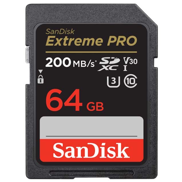 TARJETA SD 64 GB SANDISK EXTREME PRO SDXC (200 MB/SG) 4K UHS SANDISK 