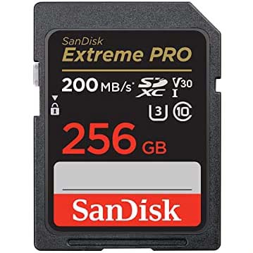 TARJETA SD 256 GB SANDISK EXTREME PRO SDXC (200 MB/SG) 4K UH SANDISK 