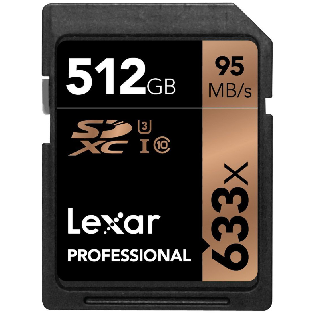 TARJETA SD 512 GB LEXAR (95 MB/S 633X) 4K UHS-1 (1) V30 LEXAR 