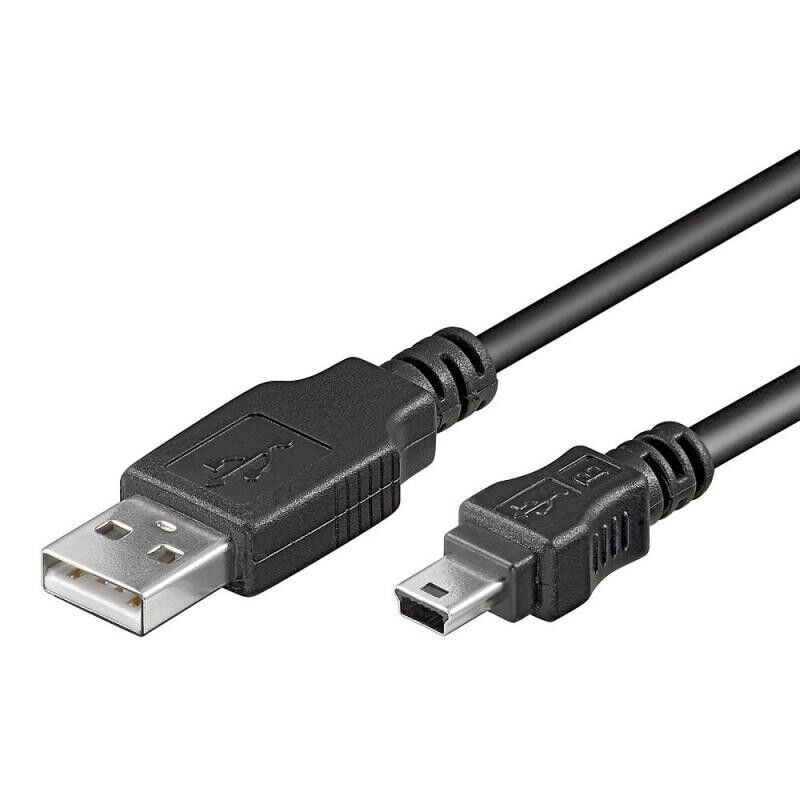 CABLE USB 2.0 A MINI USB 5 PIN (1,8 MTS) GENERICOS 