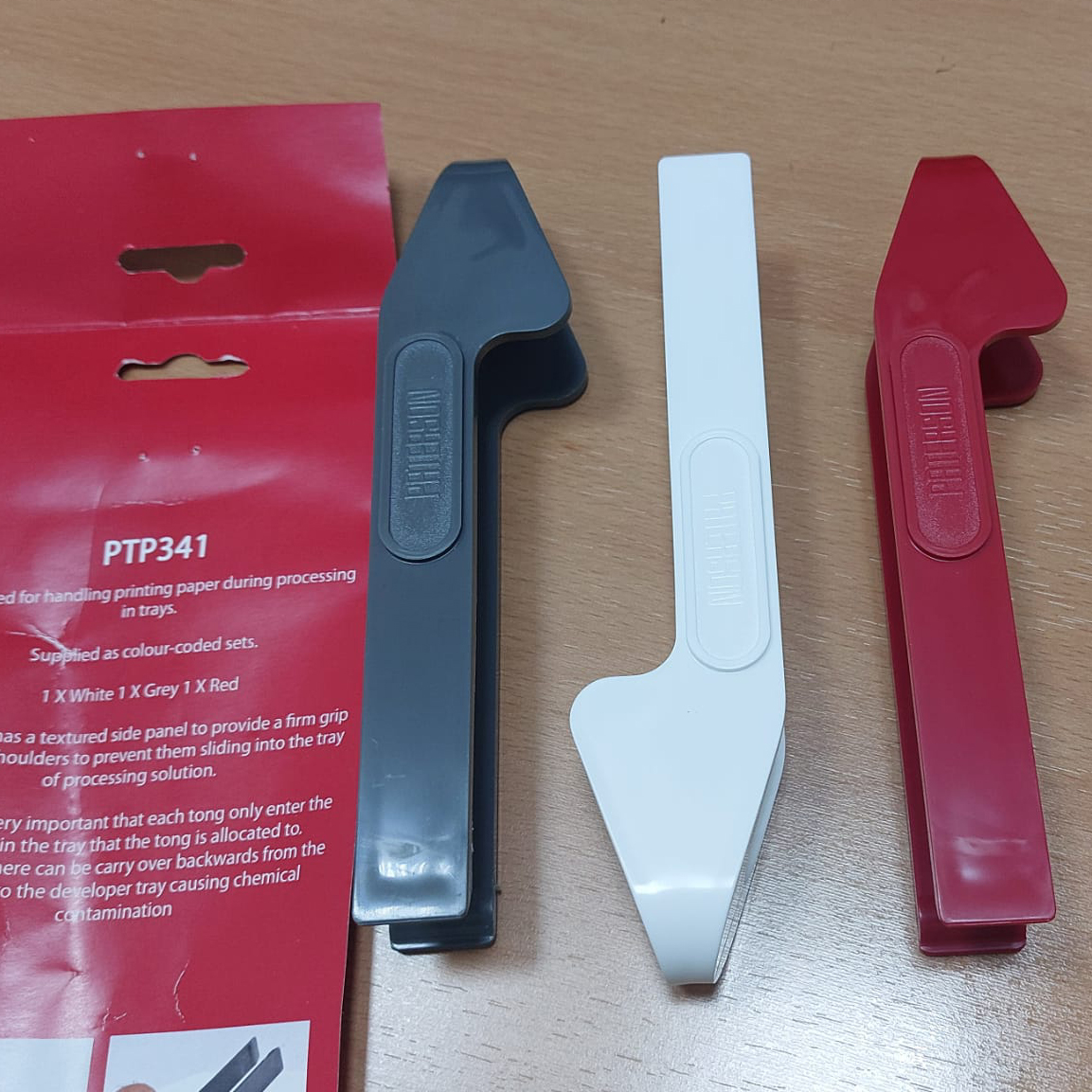 PINZA PATERSON PAPEL PARA REVELADO DE COPIA (3 UNID) PTP341