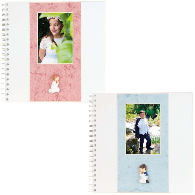 ALBUM CARTULINA 25X25 10H ANILLADO COMUNION (VARIOS MODELOS)