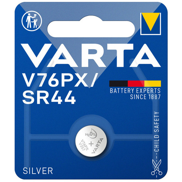 PILA VARTA DE OX. PLATA V76PX