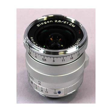 OBJETIVO ZEISS 21/2.8 BIOGON PLATA ZM