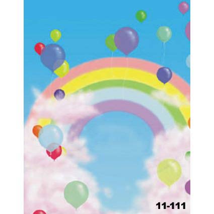 FONDO DE TELA HUAYI 11-111 ARCO IRIS INFANTIL