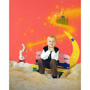 FONDO DE TELA HUAYI 50-396 LUNA - ALADIN INFANTIL