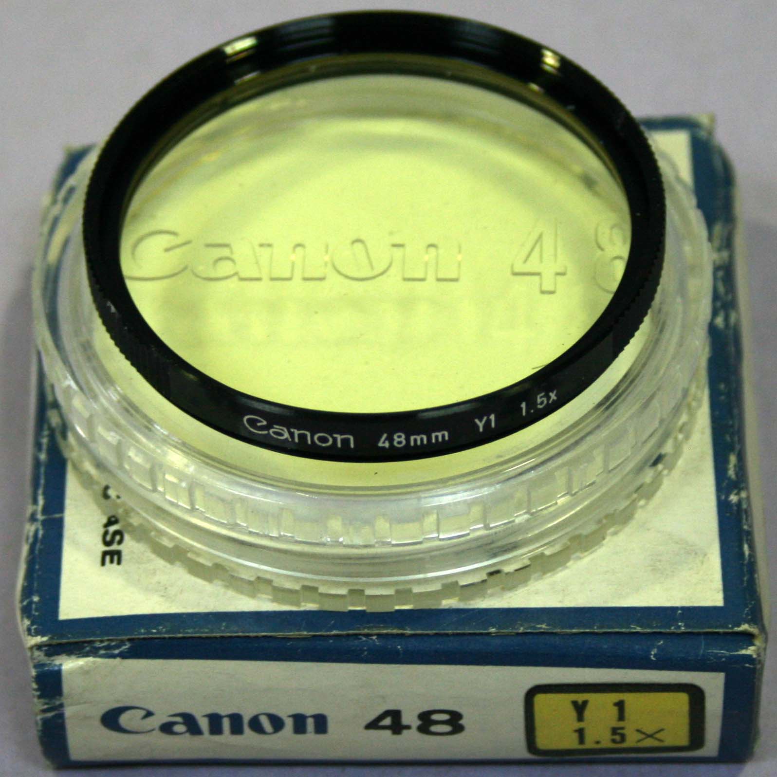 FILTRO CANON 48 Y1 1.5X (AMARILLO CLARO)