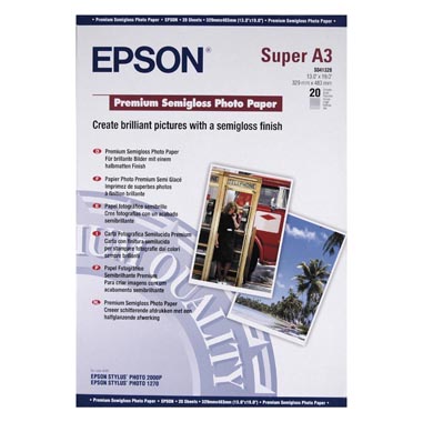 PAPEL EPSON A3+ 20H PREMIUM SEMIGLOSS PH PAPER 251 GR EPSON 