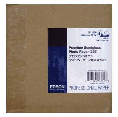PAPEL EPSON 16\'X30 MT 250GR PREMIUM SEMIGLOSS PHOTO PAPER