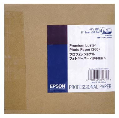 PAPEL EPSON 44\'X30 MT 260GR PREMIUM LUSTER PHOTO PAPER