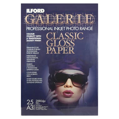 PAPEL ILFORD A3+ 25H GALERIE CLASSIC GLOSS 240 GR