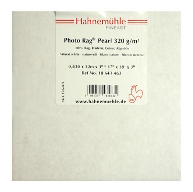 PAPEL HAHNEMUEHLE PHOTO RAG PEARL 320 GR 17\'X12MTS HAHNEMUEHLE 