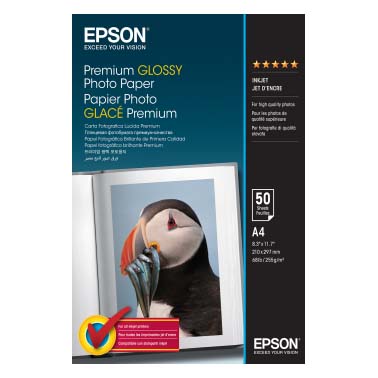 PAPEL EPSON A4 50H PREMIUM GLOSSY PHOTO PAPER 255 GR