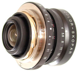 OBJETIVO VOIGTLANDER 21/4 CON VISOR / SILVER(ROSCA M-39)