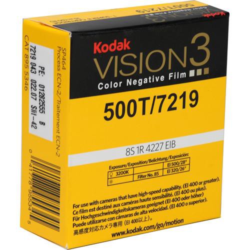 PELICULA KODAK VISION3 500T COLOR NEGATIVA 7219 S8 15 MTS