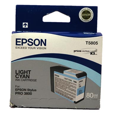 TINTA EPSON T5805 CIAN CLARO PARA PRO-3800-3880 80 ML