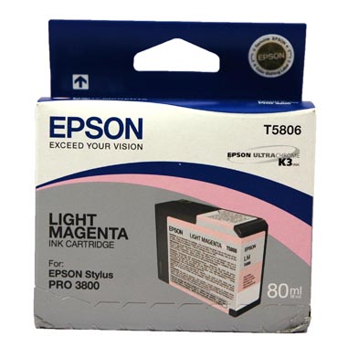 TINTA EPSON T5806 MAGENTA CLARO PARA PRO-3800 80 ML