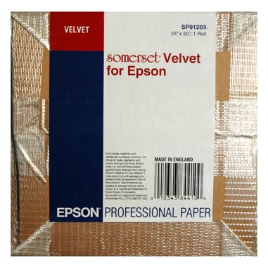 PAPEL EPSON 44\'X12 MT SOMERSET VELVET FINE ART 225 GRM