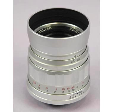 OBJETIVO VOIGTLANDER 75/2.5 COLOR HELIAR SILVER