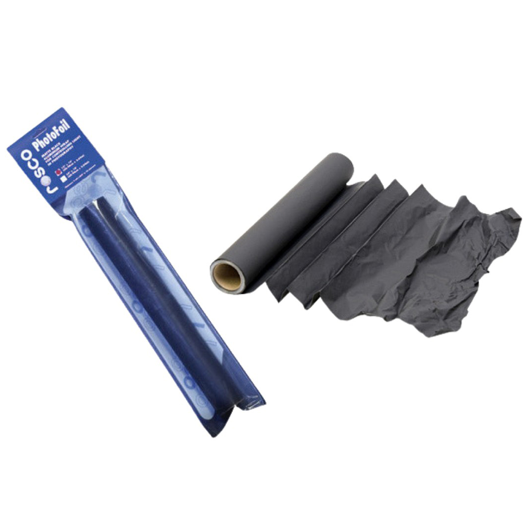 ROLLO PHOTOFOIL ALUMINIO NEGRO 0.6X3 MTS