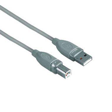 CABLE HAMA USB 2.0 A - USB B 5 MTS GRIS