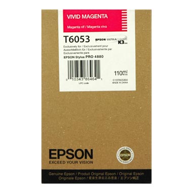TINTA EPSON T6053 MAGENTA VIVO 110 ML PARA 4880 EPSON 