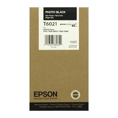 TINTA EPSON T6021 NEGRO FOTO 110 ML PARA 7880-9880 EPSON 