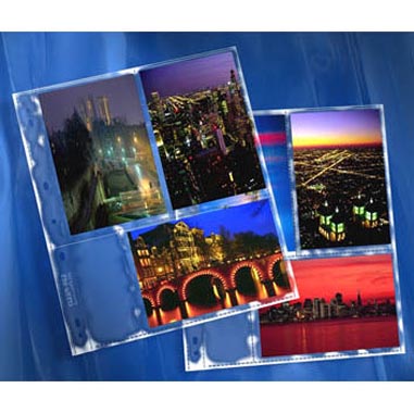 HOJAS CLEAR-FILE 35-B (25H) 6 FOTOS 10X15 (4X6) TRANSPARENTE