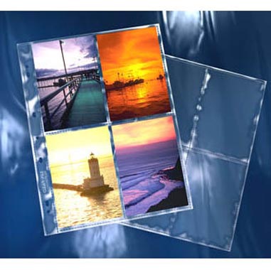 HOJAS CLEAR-FILE 36-B (25H) 4 FOTOS 10X15 (4X6) TRANSPARENTE