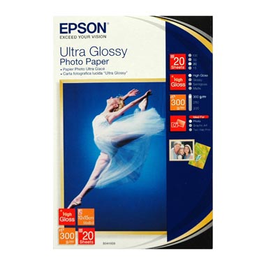 PAPEL EPSON 10X15 20H ULTRA GLOSSY 300 GRM EPSON 