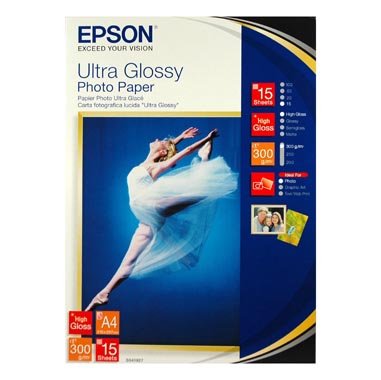 PAPEL EPSON A4 15H ULTRA GLOSSY 300 GR