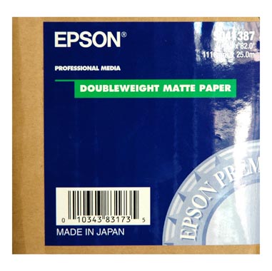 PAPEL EPSON 44\'X25 MT 180GR DOUBLEWEIGHT MATTE PAPER