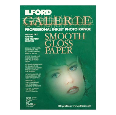 PAPEL ILFORD 13X18 100H GALERIE SMOOTH GLOSS  (310gr)