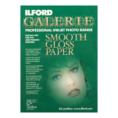 PAPEL ILFORD 13X18 100H GALERIE SMOOTH GLOSS  (310GR) ILFORD 