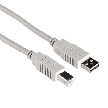 CABLE HAMA USB 2.0 A A USB B (3 MTS)