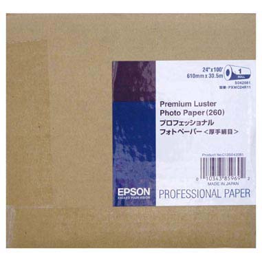 PAPEL EPSON 12\'X30 MT 260G PREMIUM LUSTER