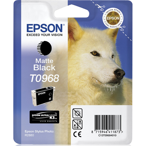 TINTA EPSON T0968 NEGRO MATE 11.4 ML P/R2880