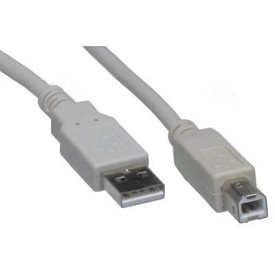 CABLE USB 2.0 male - USB B male 1.8 mts
